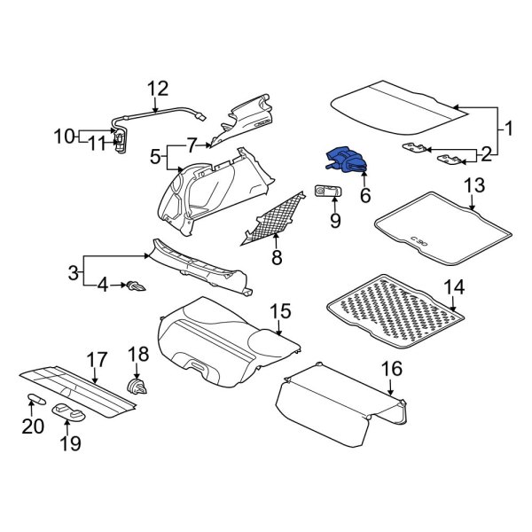 Trunk Trim Panel Clip