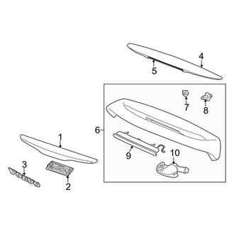 Volvo OE - Lift Gate Glass - Exterior Trim (T5 / T5 R-Design)