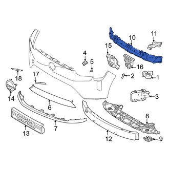 Volvo OE - Front Center Bumper Impact Absorber