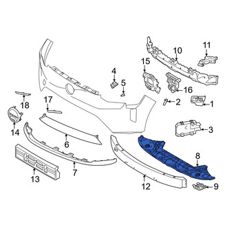Volvo OE - Front Upper Radiator Support Air Deflector