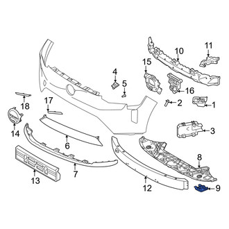 Volvo OE - Radiator Support Splash Shield Cap
