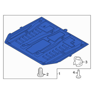 Volvo OE - Front Rearward Radiator Support Splash Shield