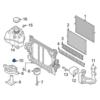 Volvo OE - Radiator Support Panel Nut