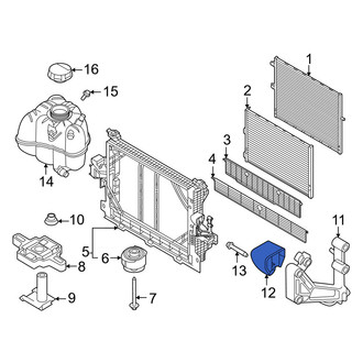 Volvo OE - Left Radiator Support Bracket
