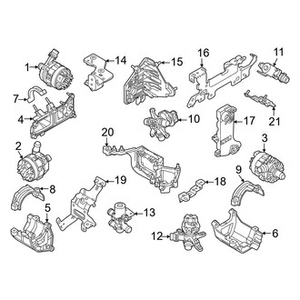 Volvo OE - Cooling - Coolant Lines (Powertrain Cooling Pumps, Valves, Brackets)