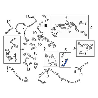 Volvo OE - Front Engine Coolant Pipe