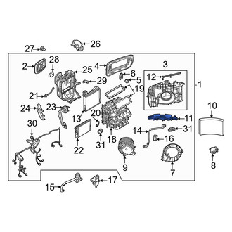 Volvo OE - Front Cabin Air Filter Cover