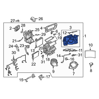 Volvo OE - Front HVAC Air Inlet Housing