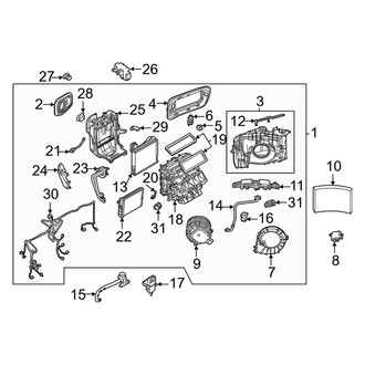 Volvo OE - Air Conditioner & Heater - Front Evaporator