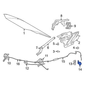 Volvo OE - Hood Release Handle Bracket
