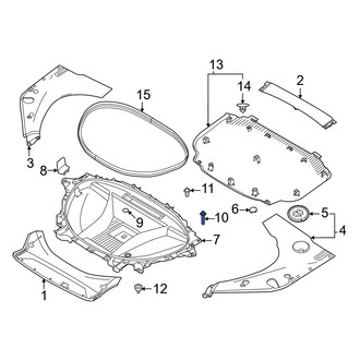 Volvo OE - Trunk Floor Storage Box Bolt