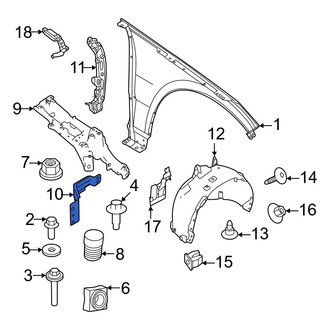 Volvo OE - Front Left Fender Bracket