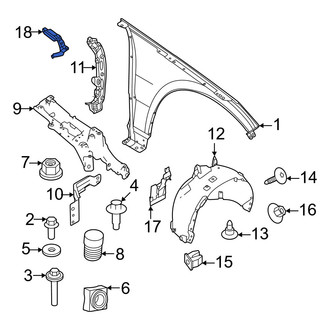 Volvo OE - Left Fender Seal