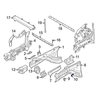 Volvo OE - Rear Left Frame Side Member Bracket