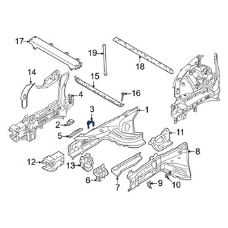 Volvo OE - Front Left Frame Side Member Bracket
