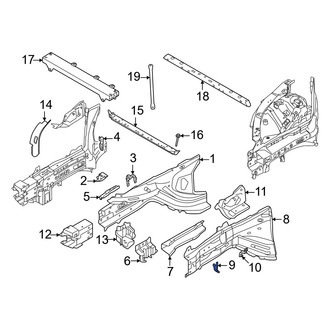Volvo OE - Front Left Frame Side Member Bracket
