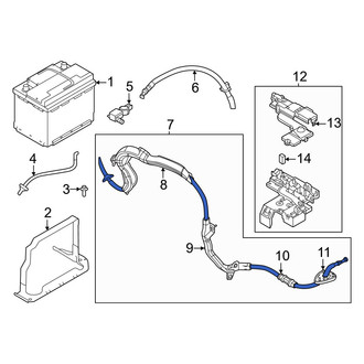 Volvo OE - Front Battery Ground Strap