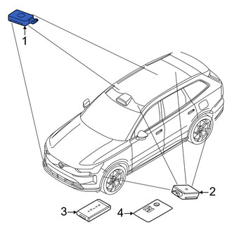 Volvo OE - Right Keyless Entry Antenna
