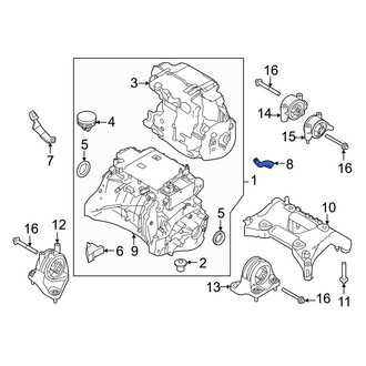 Volvo OE - Front Left Body Electrical Ground Strap