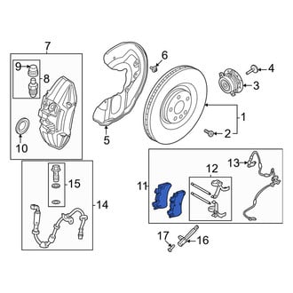 Volvo OE - Front Disc Brake Pad Set