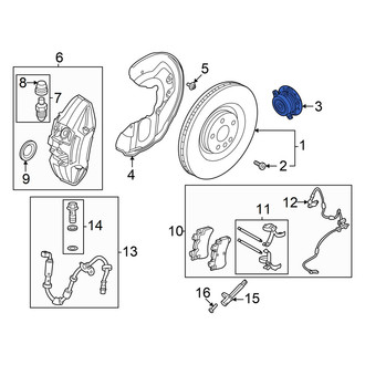 Volvo OE - Front Wheel Bearing and Hub Assembly