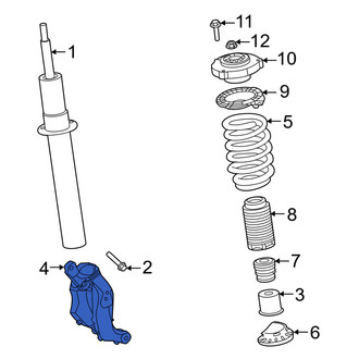Volvo OE - Front Left Suspension Strut Fork