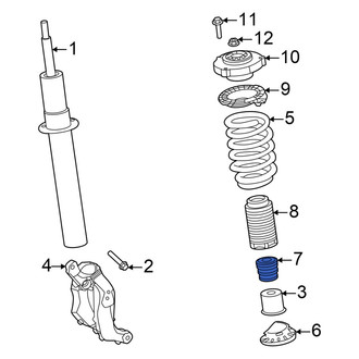 Volvo OE - Front Suspension Strut Bumper