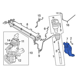Volvo OE - Front Right Suspension Strut Fork