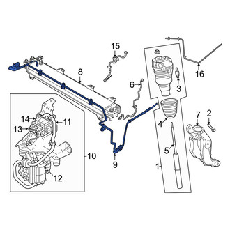 Volvo OE - Front Center Air Suspension Compressor Line