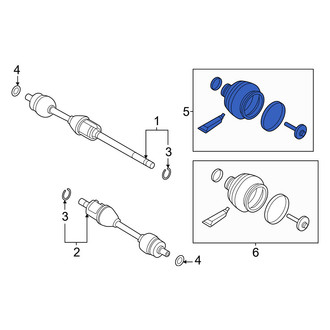 Volvo OE - Front Outer CV Joint Boot Kit