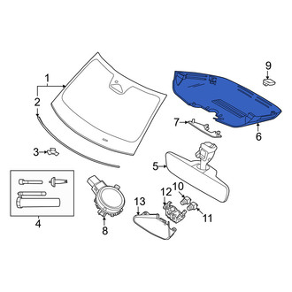 Volvo OE - Front Interior Rear View Mirror Cover