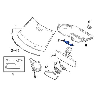 Volvo OE - Interior Rear View Mirror Cover Access Cover