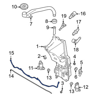 Volvo OE - Front Left Windshield Washer Hose