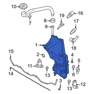 Volvo OE - Front Left Washer Fluid Reservoir