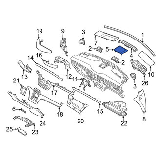 Volvo OE - Front Upper Speaker Cover