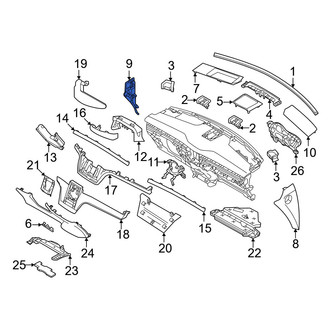 Volvo OE - Left Instrument Panel Side Cover