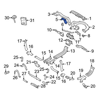 Volvo OE - Center Instrument Panel Air Duct