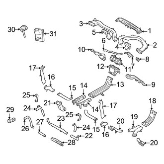 Volvo OE - Instrument Panel - Ducts (Ducts & Connectors)