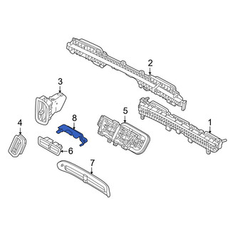 Volvo OE - Center Left Dashboard Air Vent Bracket