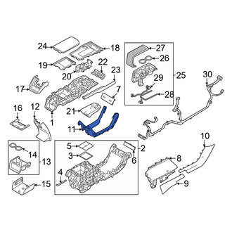 Volvo OE - Front Lower Console Trim Panel
