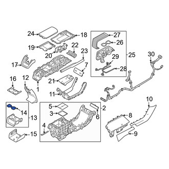 Volvo OE - Rear Console Mat