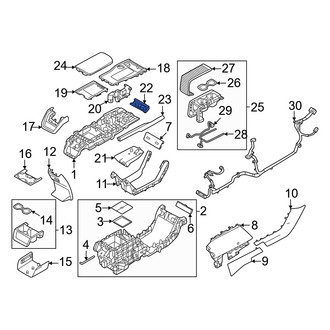 Volvo OE - Front Upper Center Console Trim Panel