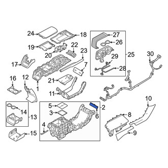 Volvo OE - Front Center Console Trim Panel