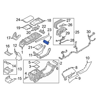 Volvo OE - Front Left Upper Console Trim Panel