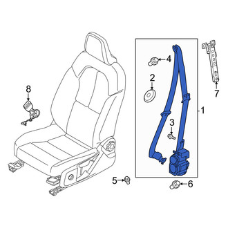 Volvo OE - Rear Right Seat Belt Lap and Shoulder Belt