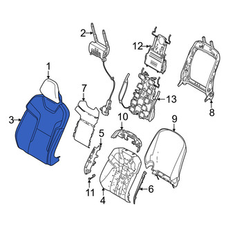 Volvo OE - Front Left Seat Back Cushion Cover