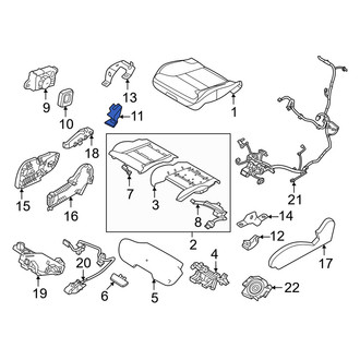 Volvo OE - Front Right Outer Seat Hinge Cover