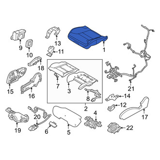 Volvo OE - Front Left Seat Cover