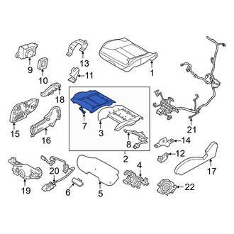 Volvo OE - Front Right Lower Seat Heater Pad
