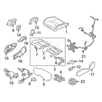 Volvo OE - Front Right Seat Cushion Foam